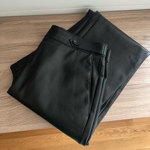 Ann Taylor Faux Leather Pants 10